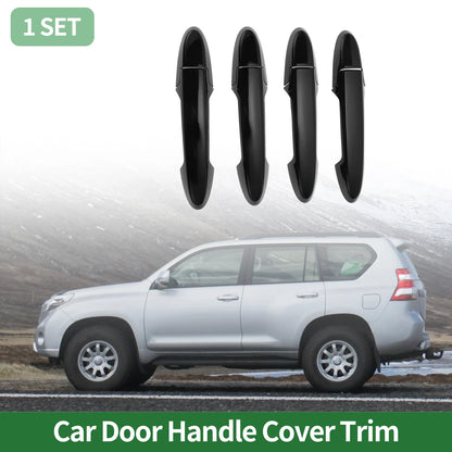 Car Door Handle Cover Trim for Honda Fit Jazz GK5 GP5 2014-2018 Black