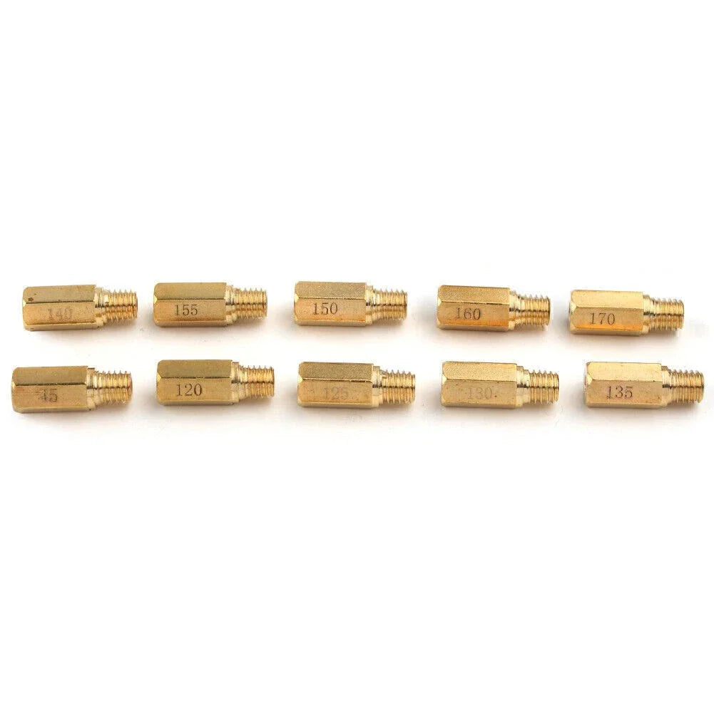 10 x Carburetor Main Jets Kit for PWK Mikuni OKO KOSO (120-170)