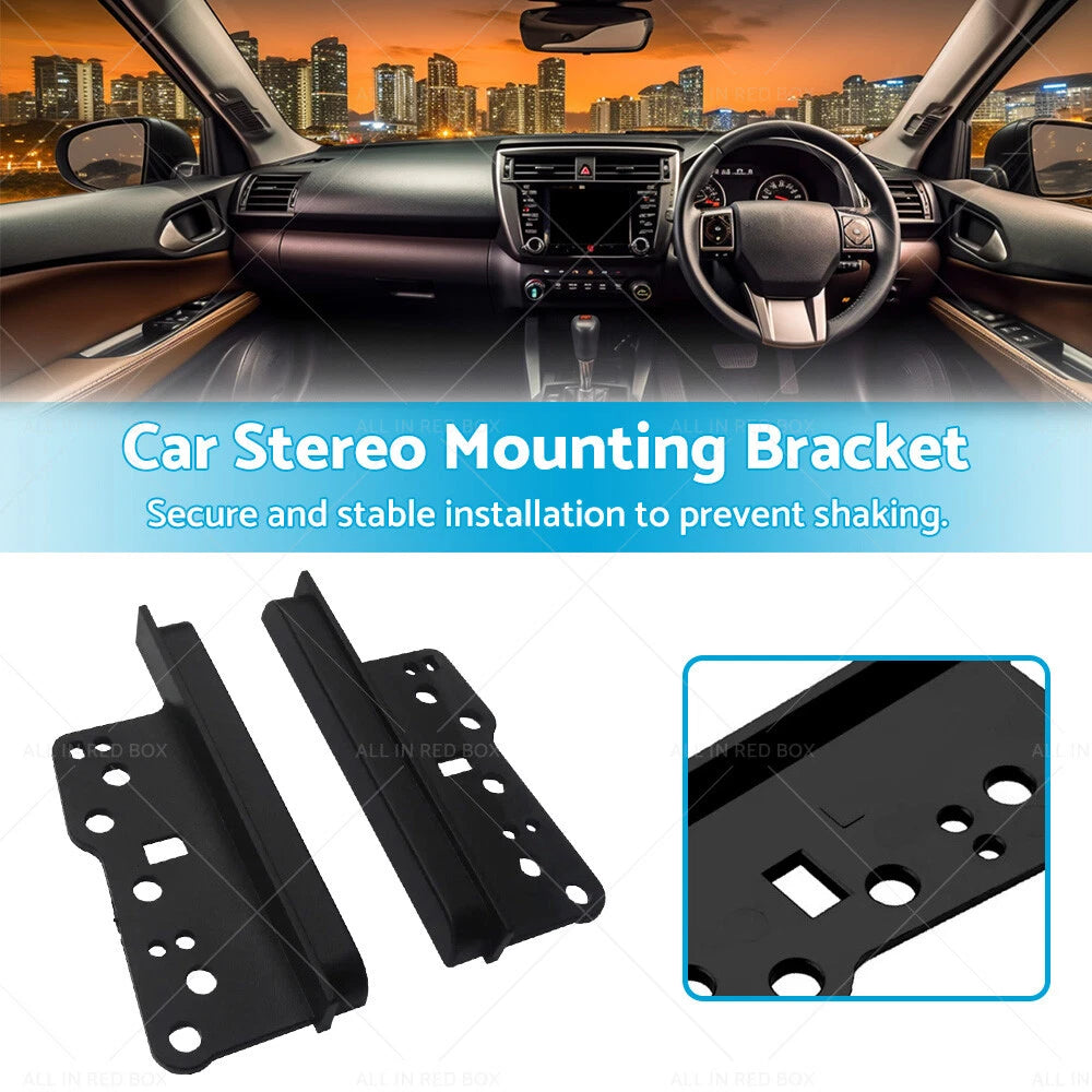 Car Stereo Side Trim Brackets 2Din Dash for Toyota