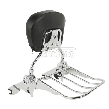 Backrest Sissy Bar Luggage Rack for Harley Touring Street Glide (2009-2025)