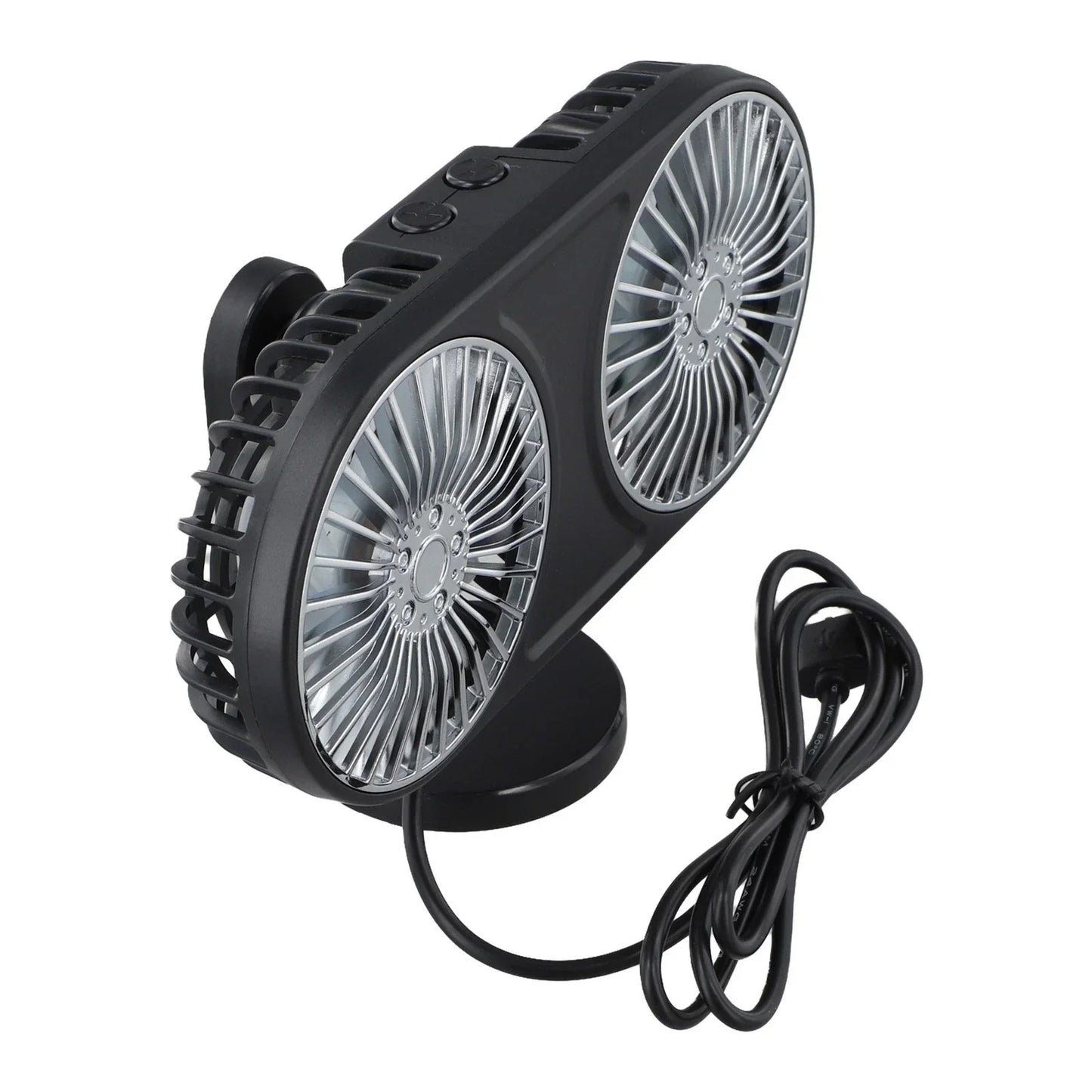 Dual Head USB Car Fan / 2 x / Dual Head USB Car Fan for Vehicles