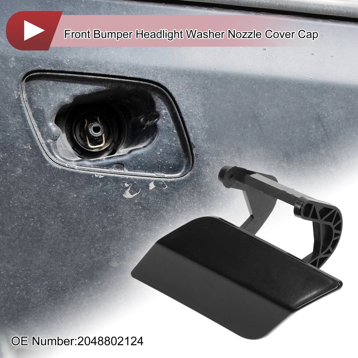 Front Left Washer Nozzle Cover for Mercedes-Benz C350 (2008-2014)