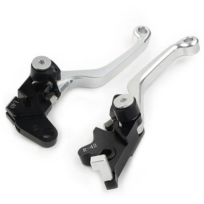 CNC Silver Pivot Clutch Brake Levers for Suzuki DRZ400S/SM/E (2000-2022)