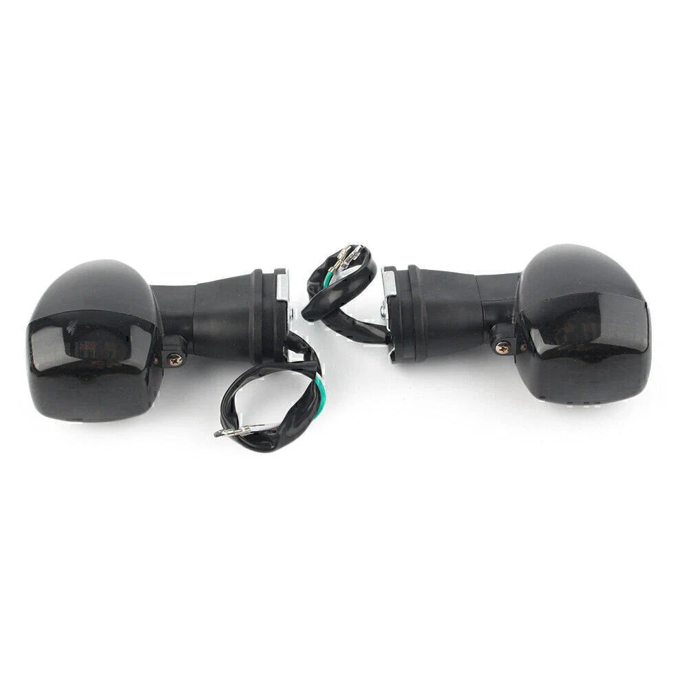 ABS Black Front Turn Signal Lights for Kawasaki ZX7R ZX9R ZX12R Ninja (1996-2006)