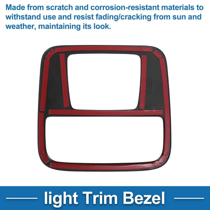 Front Row Light Trim Bezel for Honda N-BOX (2023) Black