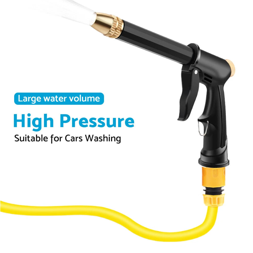 Stainless High Pressure Water Hose Spray Nozzle for Home & Garden Cleaning