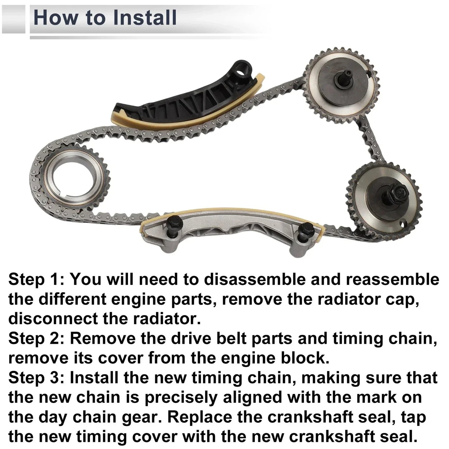 Timing Chain Kit for Chevrolet, Cadillac, Buick (2010-2015)