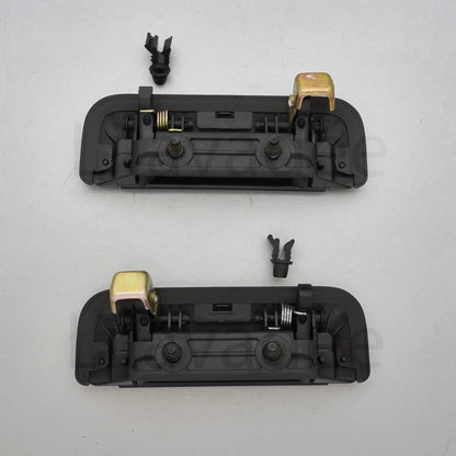Black Outside Door Handle Outer Pair for Mitsubishi Triton L200 MK Strada (1996-2006)