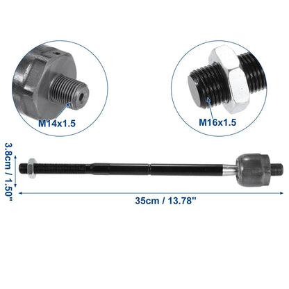 4 x Front Inner Tie Rods with Boots for Chrysler 300 (2011-2014)