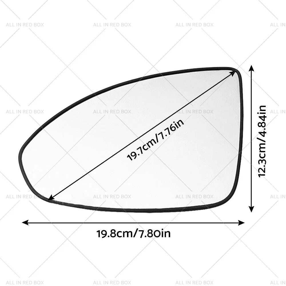 Left Side Mirror Glass with Base for Holden Cruze JG JH (2009-2016)