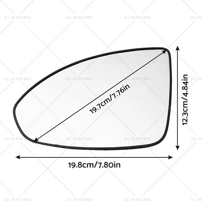 Left Side Mirror Glass with Base for Holden Cruze JG JH (2009-2016)
