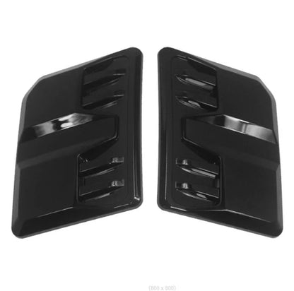 Glossy Black Hood Vent Scoop Covers for Car Exterior Trim