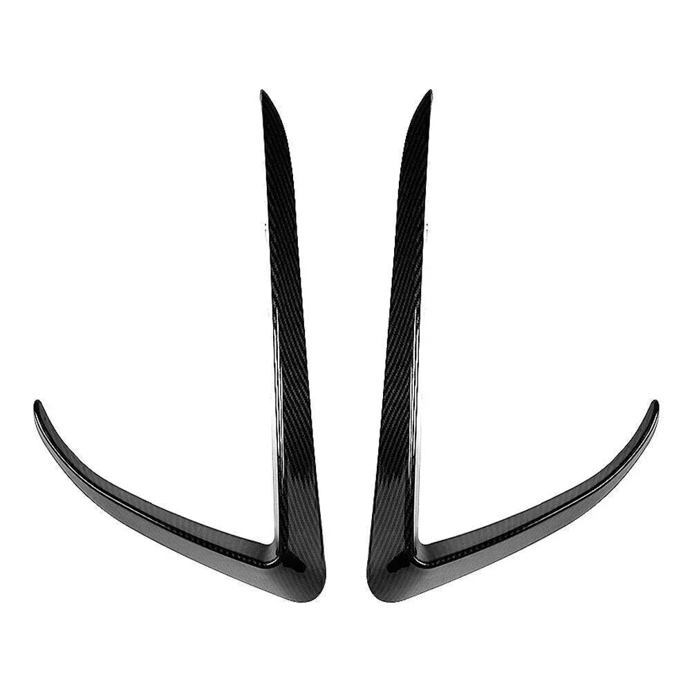 Carbon Fiber Front Fog Light Eyebrow Cover Trim for Tesla Model X (15-20)