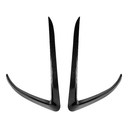 Carbon Fiber Front Fog Light Eyebrow Cover Trim for Tesla Model X (15-20)