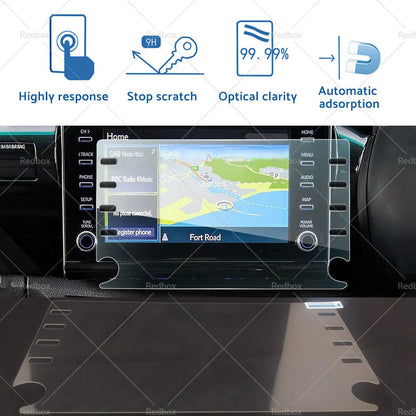 8in Tempered Glass Touchscreen Protector for Toyota HiLux (2021-2022)