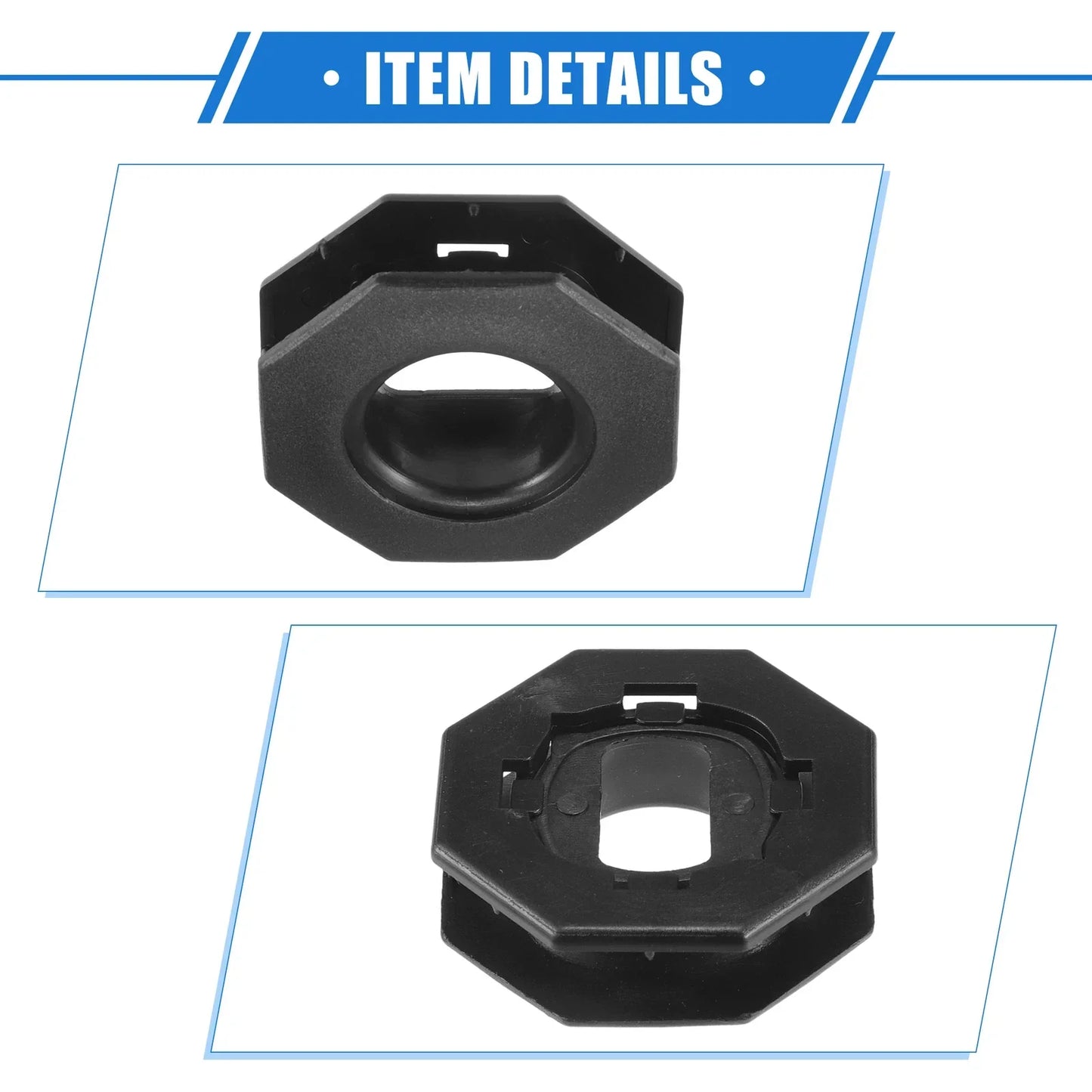 4pcs Car Holder Retainers for Lexus GS 2013-2019 Durable Plastic Black