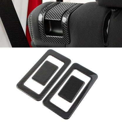 4 x Car Rear Seat Switch Cover Trim for Jeep Wrangler JK (2011-2017) Black