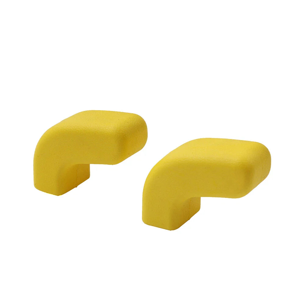 Front Bumper Tow Hook Covers Yellow for Jeep Wrangler JK JL JT (2007-2023)