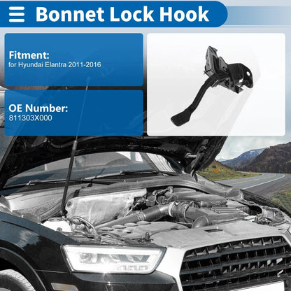 Hood Latch Assembly for Hyundai Elantra 2011-2016 (1 x)