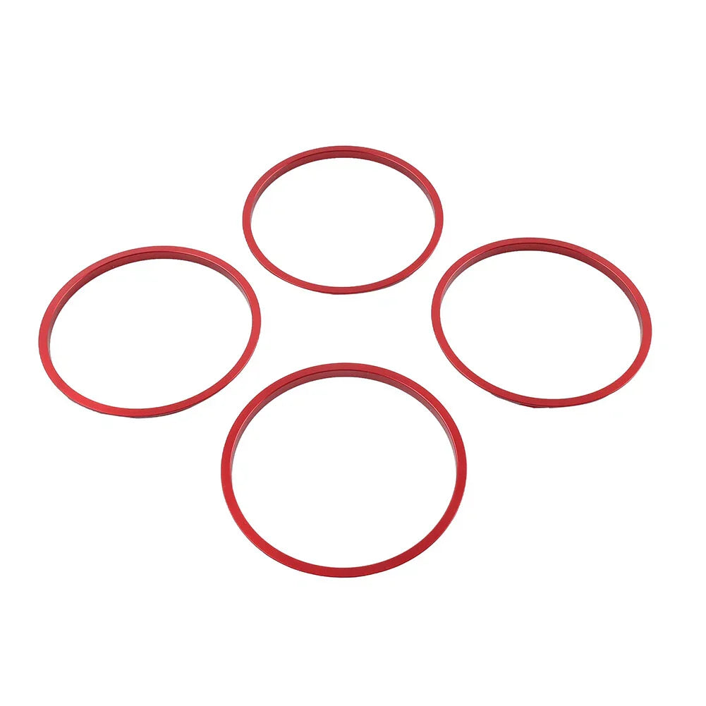 Red AC Outer Vent Trim Covers for Toyota Tacoma (2016-2022)