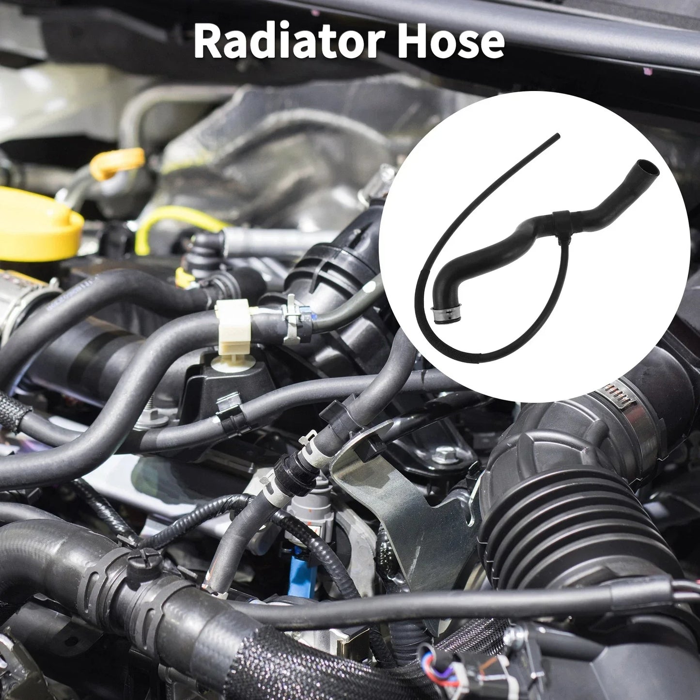 Radiator Hose for Mercedes-Benz CLK320 1998-2005 2 x Rubber