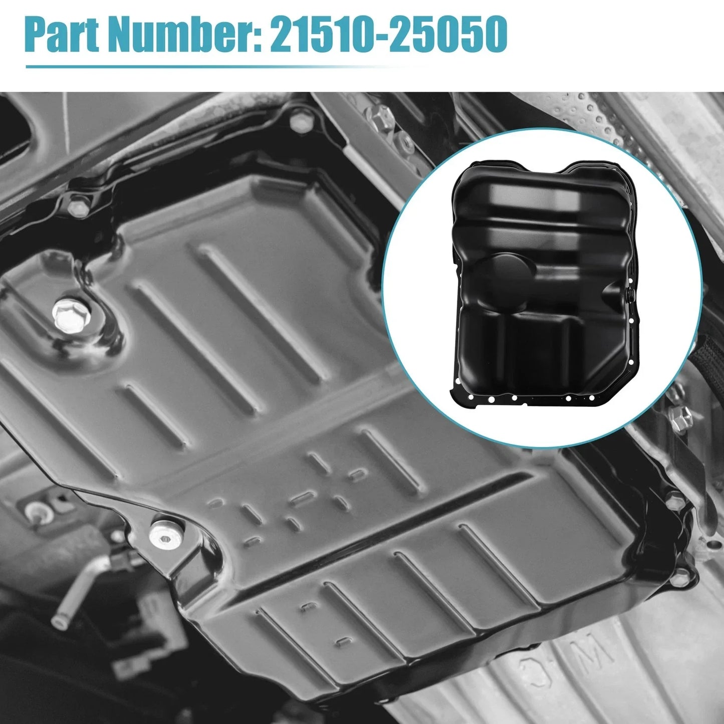 Engine Oil Pan Cover for Kia Optima 2013-2016 (1 x Black)