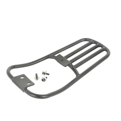 Black Rear Fender Luggage Rack for Harley Softail Deluxe (2005-2017)