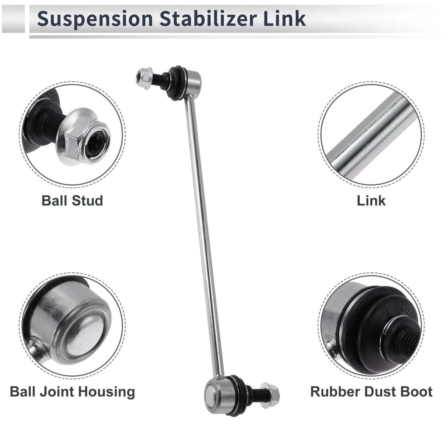 Front Stabilizer Bar Links for Acura RDX (2007-2012) - 2 x No Bushing