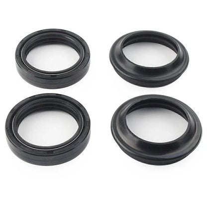 4 x Black Oil Seals Dust Seals for Front Fork Damper Shock Absorber (All Years)