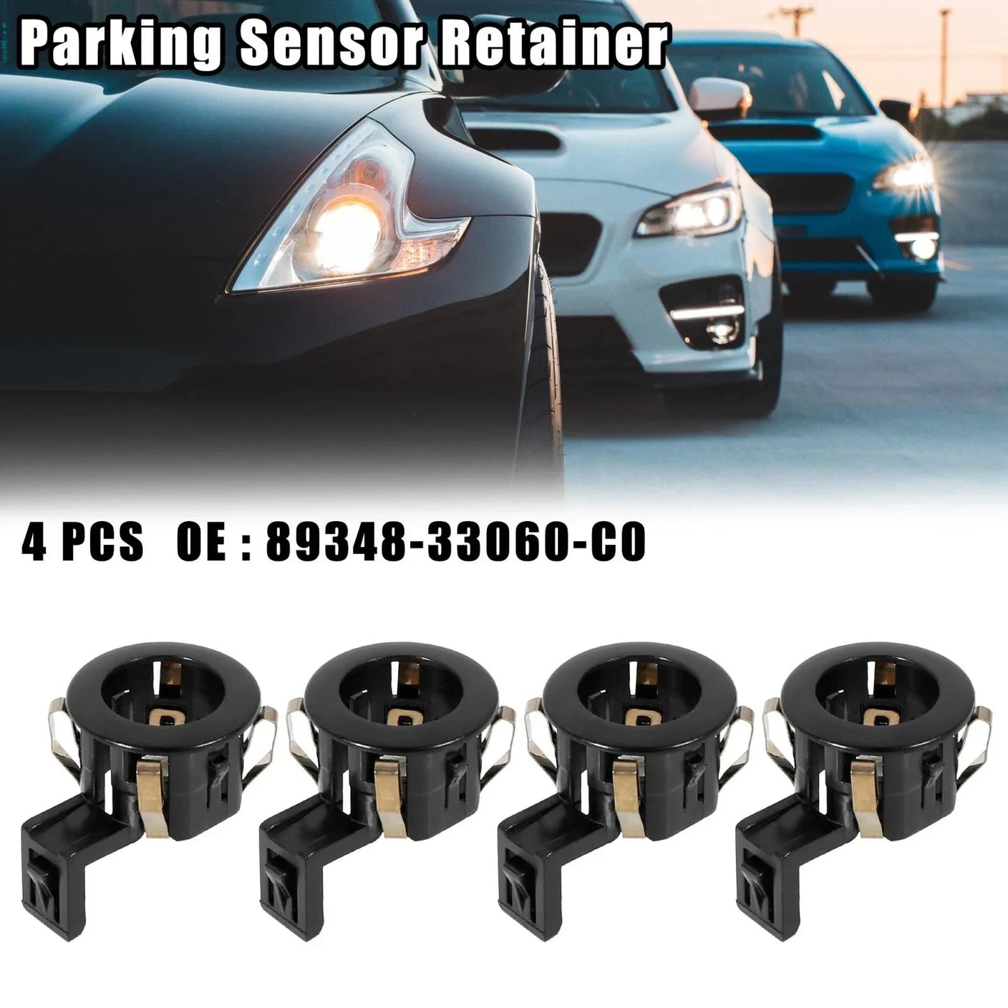 4 x Car Parking Sensor PDC Retainers for Toyota Sienna, GX460, Sequoia (2004-2023)