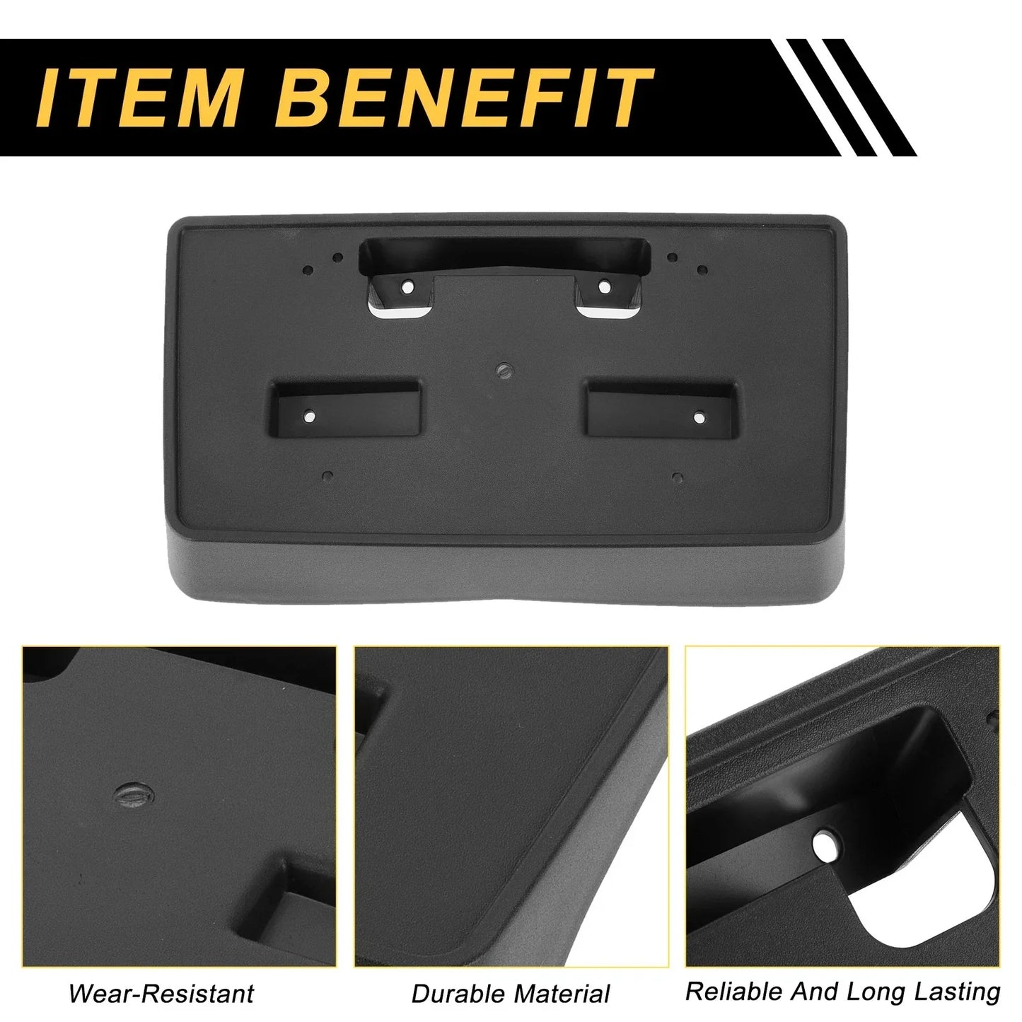Bumper License Plate Bracket Holder for Chevrolet Silverado 1500 (2014-2016)