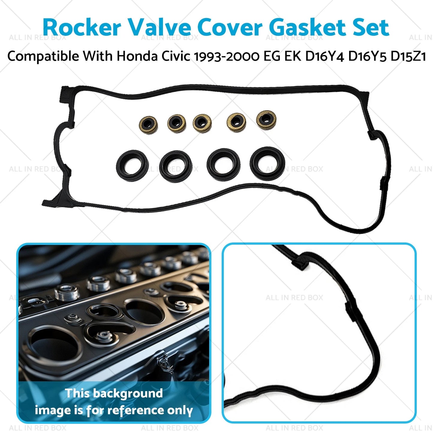 Rocker Valve Cover Gasket Set for Honda Civic EG EK D16Y4 D16Y5 D15Z1 (1992-2000)