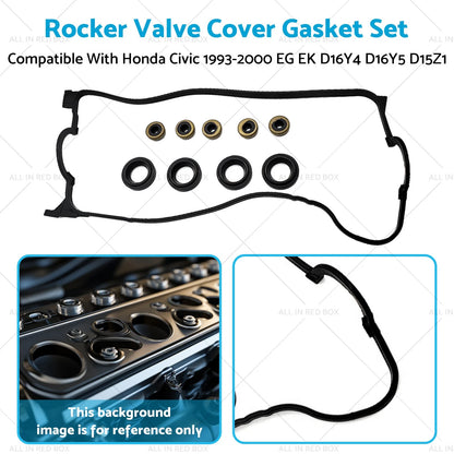 Rocker Valve Cover Gasket Set for Honda Civic EG EK D16Y4 D16Y5 D15Z1 (1992-2000)