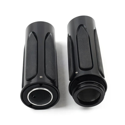 1" Hand Grips Electronic Throttle for Harley Softail Road Street Electra Glide