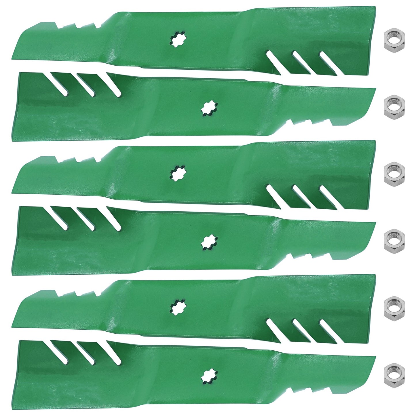 54 Inch Deck Blade with Nut Replacement for John Deere GX21380 (2002–2020)