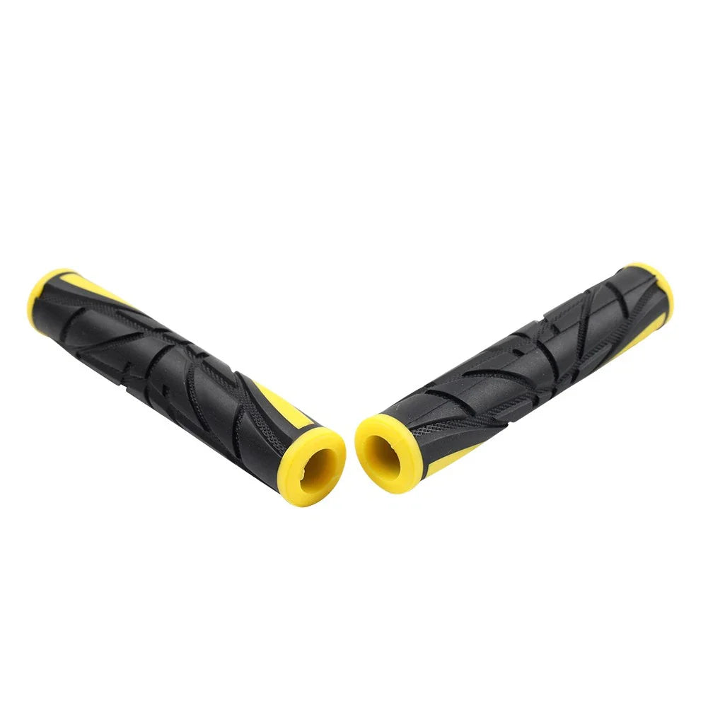 Yellow Universal Motor Brake Clutch Lever Grips Rubber Sleeve Cover