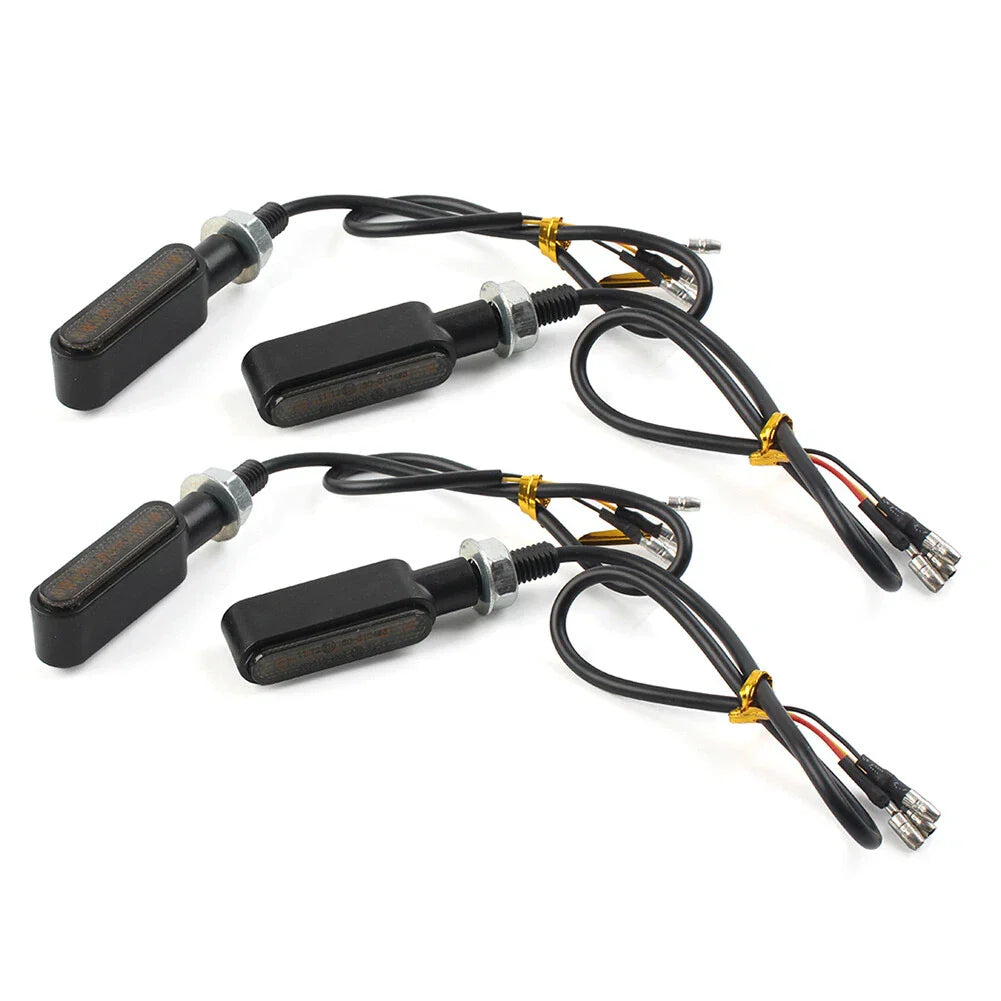 LED Mini Turn Signal Amber Light for Cafe Racer Bobber