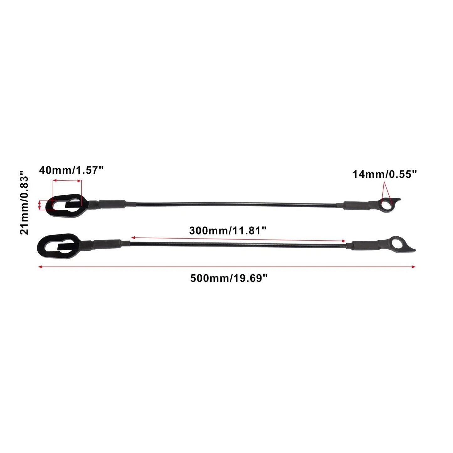 Rear Tailgate Cables Support for Dodge Ram 1500 2500 3500 (1994-2002)