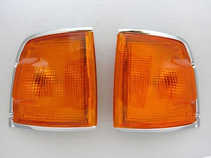 Isuzu TF TFR Holden Rodeo Chrome Orange Corner Lights for Vauxhall Brava