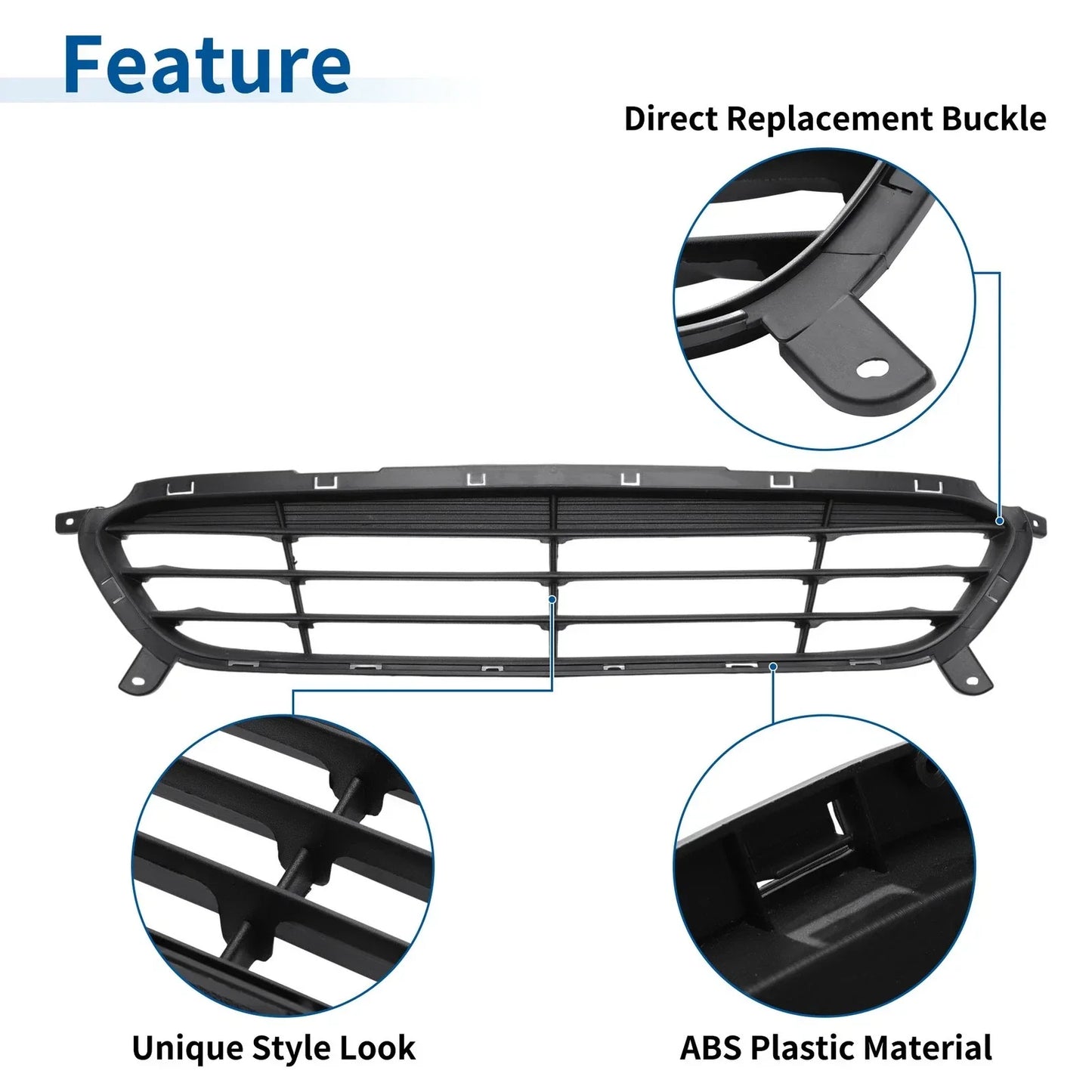 Lower Front Bumper Grille for Hyundai Accent (2015-2017)