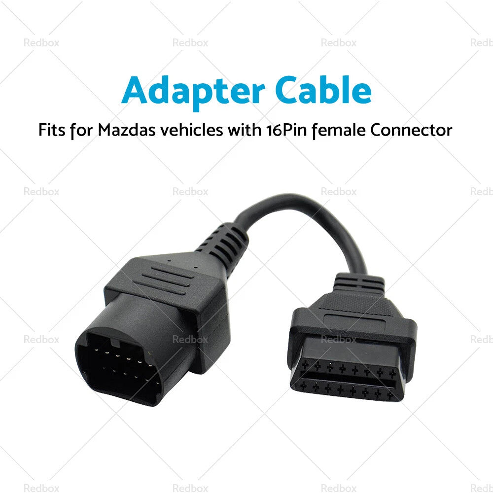 17 Pin to 16 Pin Female OBD2 Diagnostic Connector Adapter for Mazda