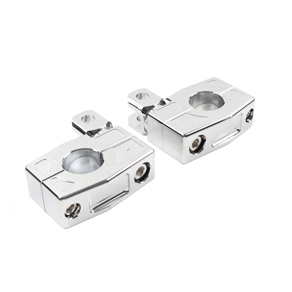 25MM Foot Peg Rest Clamp Bracket for Harley Crash Bar