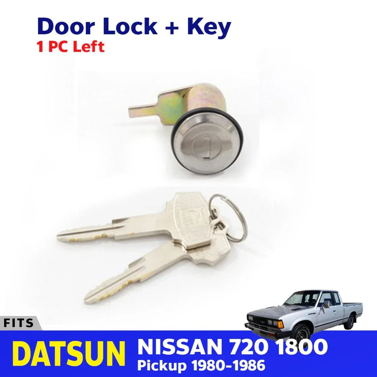 Cylinder Door Lock Safety Key Set LH Fits Datsun Nissan 720 Pickup 1980-86 D08