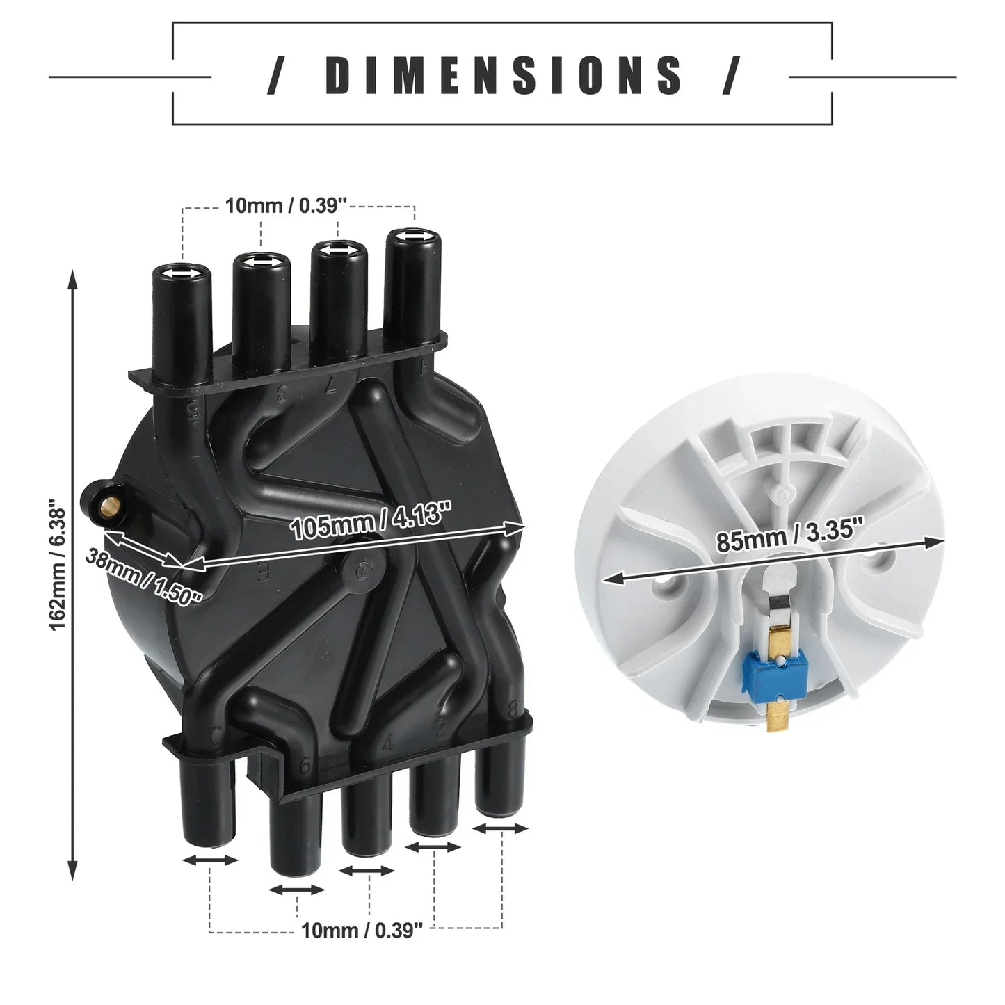 Ignition Distributor Set 2 x Cap & Rotor Kit for Chevrolet