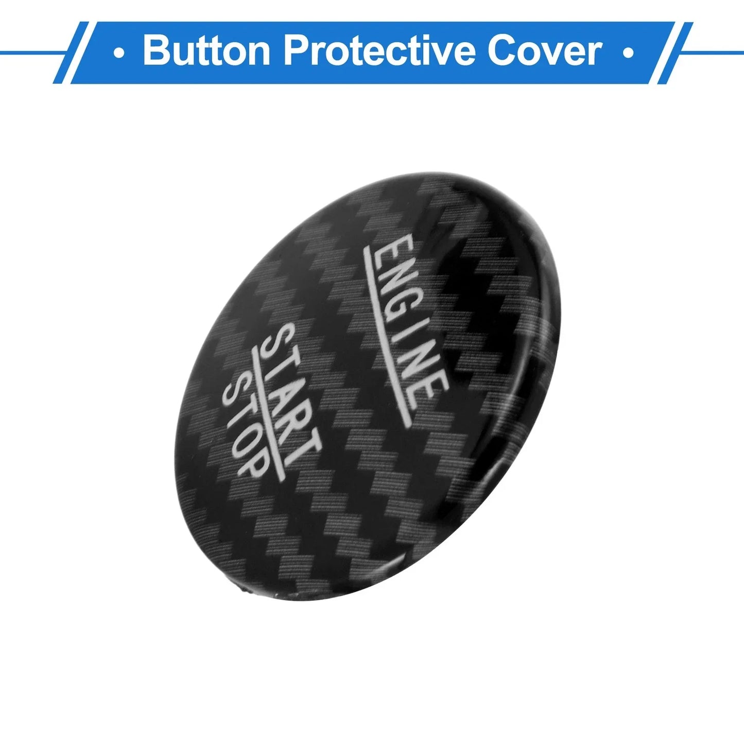 Car Push Start Button Cover for Mercedes Benz W176 (2012-2018) - 3.5cm Black