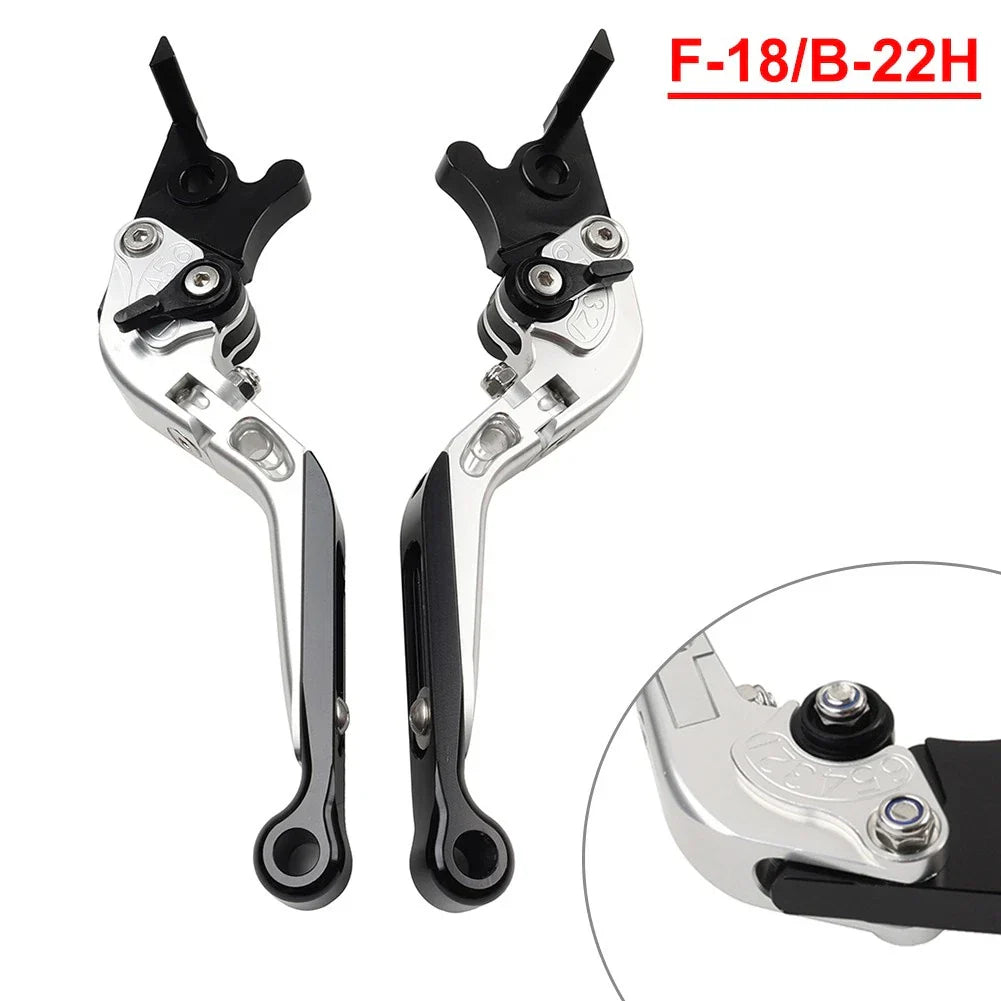 Silver CNC Folding Extendable Brake Clutch Levers for BMW S1000XR (2015-2021)