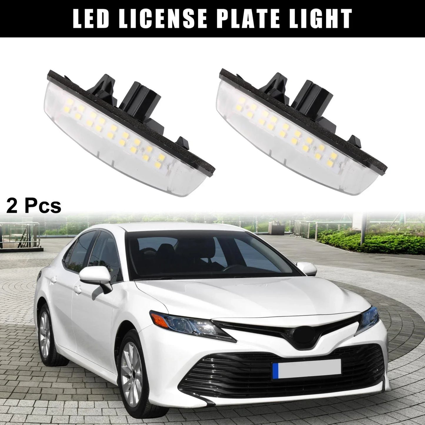 2 x LED License Plate Lights for Lexus IS ES GS RX (2014-2023)