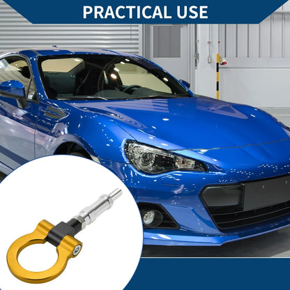 Tow Hook Ring 20.4cm for Honda S2000 (2000-2009) - Metal, Golden, 1 x Piece