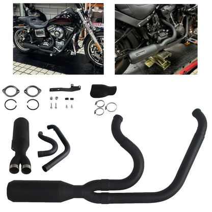 304 Stainless Steel Exhaust System for Harley Dyna Street Bob EFI (2006)