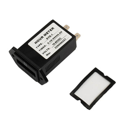 Gauge Hour Meter Black Mechanical Accessories for Engine Replacement